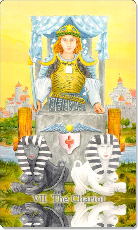 What is the meaning of VII The Chariot Tarot Card? 
